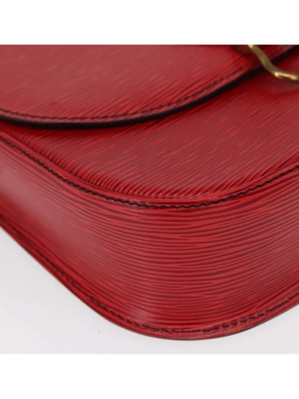 Authentic LOUIS VUITTON Epi Saint Cloud GM Shoulder Bag Red M52197 LV